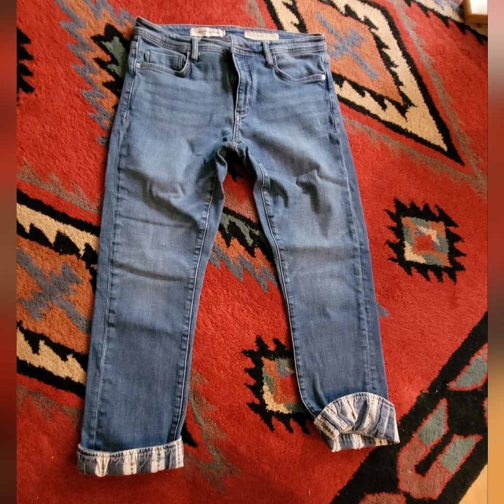 Pilcro By Anthropologie Crrop Cuff Jeans
